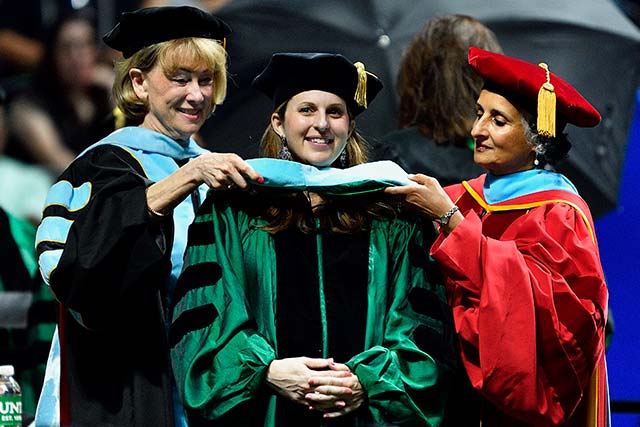 A UNT student earns an Ed.D.