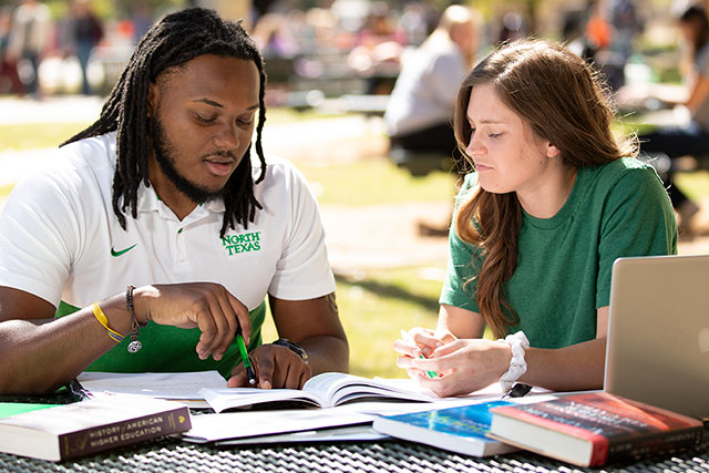 Students in the College of Education Higher Education program