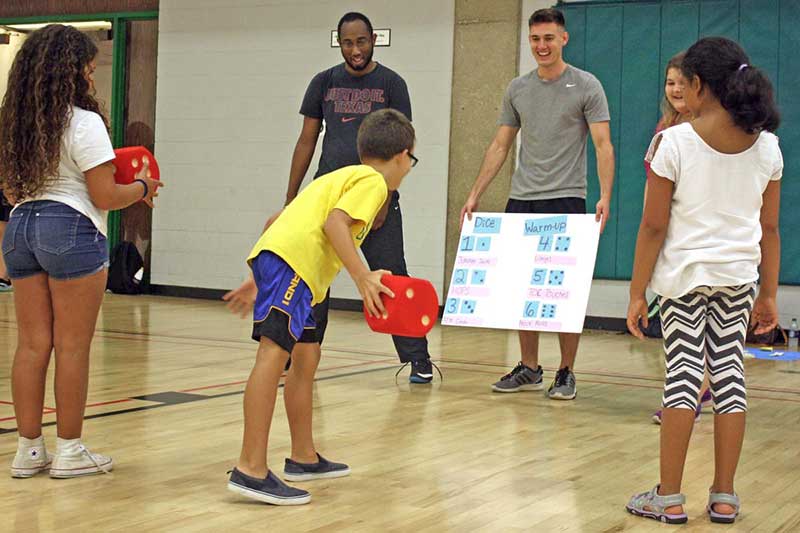 Kids playing a game